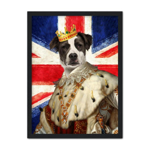 His Majesty British Flag: Custom Pet Portrait - Paw & Glory, pawandglory, dog portraits singapore, best dog artists, custom pet paintings, animal portrait pictures, pet portrait artists, admiral dog portrait, pet portrait