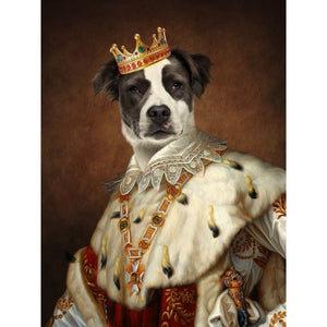 His Majesty: Custom Pet Digital Portrait - Paw & Glory, paw and glory, draw your pet portrait, pet portraits, fancy pet portraits, custom pet portraits south africa, paintings of pets from photos, drawing dog portraits, pet portraits