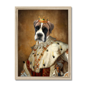 His Majesty: Custom Pet Portrait - Paw & Glory, pawandglory, original pet portraits, aristocratic dog portraits, dog portrait painting, dog portrait background colors, dog portrait painting, paintings of pets from photos, pet portrait