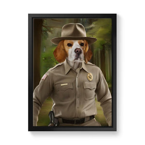 Hopper (Stranger Things Inspired): Custom Pet Canvas - Paw & Glory - #pet portraits# - #dog portraits# - #pet portraits uk#pawandglory, pet art canvas,personalized dog canvas art, personalised pet canvas uk, pets painted on canvas, canvas dog portrait