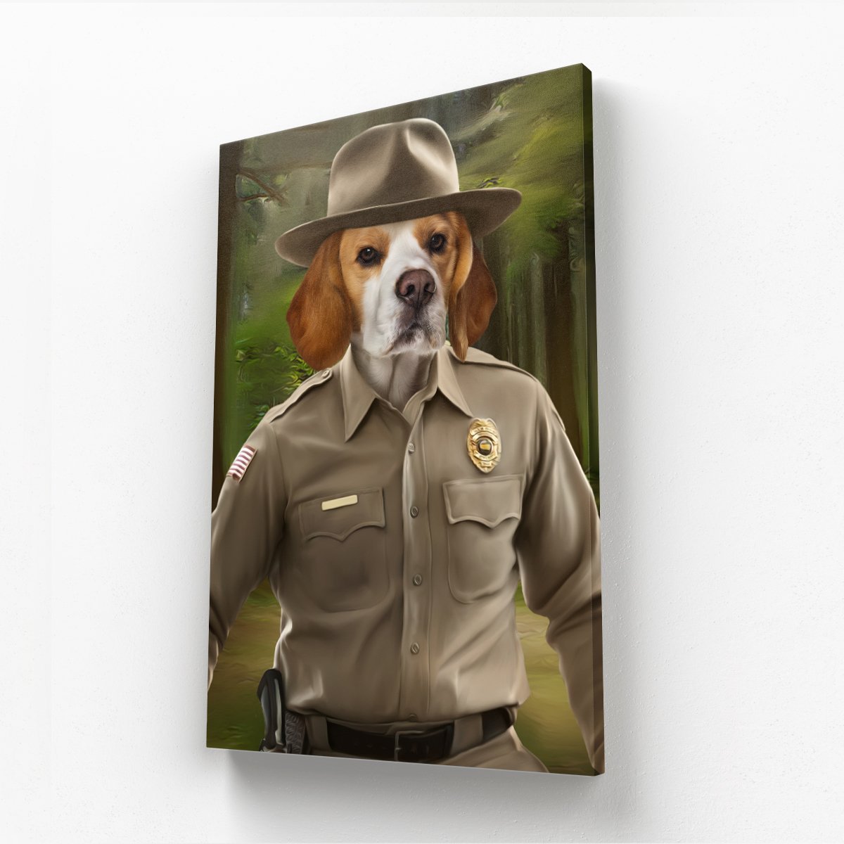 Hopper (Stranger Things Inspired): Custom Pet Canvas - Paw & Glory - #pet portraits# - #dog portraits# - #pet portraits uk#paw and glory, pet portraits canvas,personalized dog canvas, canvas of my dog, personalized dog canvas print, custom canvas dog prints, custom pet canvas portraits