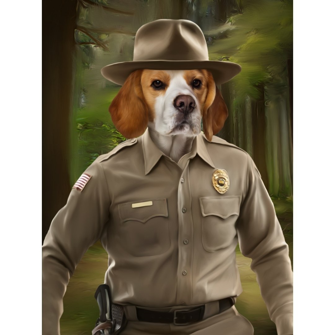 Hopper (Stranger Things Inspired): Custom Pet Digital Portrait - Paw & Glory, pawandglory, drawing pictures of pets, the admiral dog portrait, drawing pictures of pets, dog portraits colorful, personalized pet and owner canvas, best dog artists, pet portrait