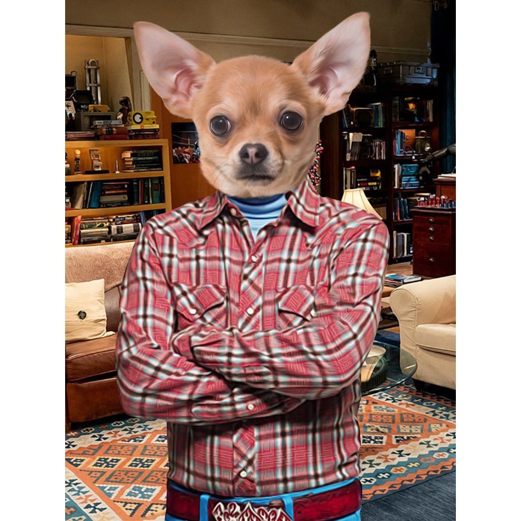 Howard Wolowitz (Big Bang Theory): Custom Digital Download Pet Portrait - Paw & Glory - #pet portraits# - #dog portraits# - #pet portraits uk#
