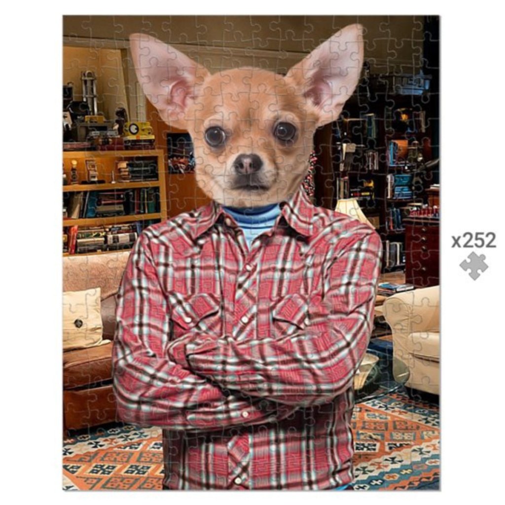 Howard Wolowitz (Big Bang Theory): Custom Pet Puzzle - Paw & Glory - #pet portraits# - #dog portraits# - #pet portraits uk#