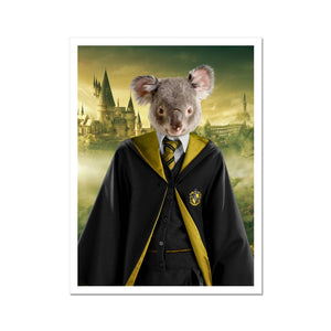 Hufflepuff (Harry Potter Inspired): Animal Art Poster - Paw & Glory - #pet portraits# - #dog portraits# - #pet portraits uk#