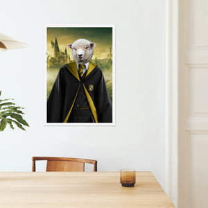 Hufflepuff (Harry Potter Inspired): Animal Art Poster - Paw & Glory - #pet portraits# - #dog portraits# - #pet portraits uk#