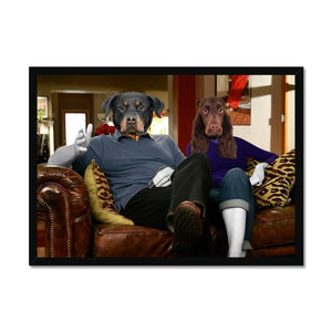 Jay & Gloria (Modern Family Inspired): Custom Pet Portrait - Paw & Glory - #pet portraits# - #dog portraits# - #pet portraits uk#