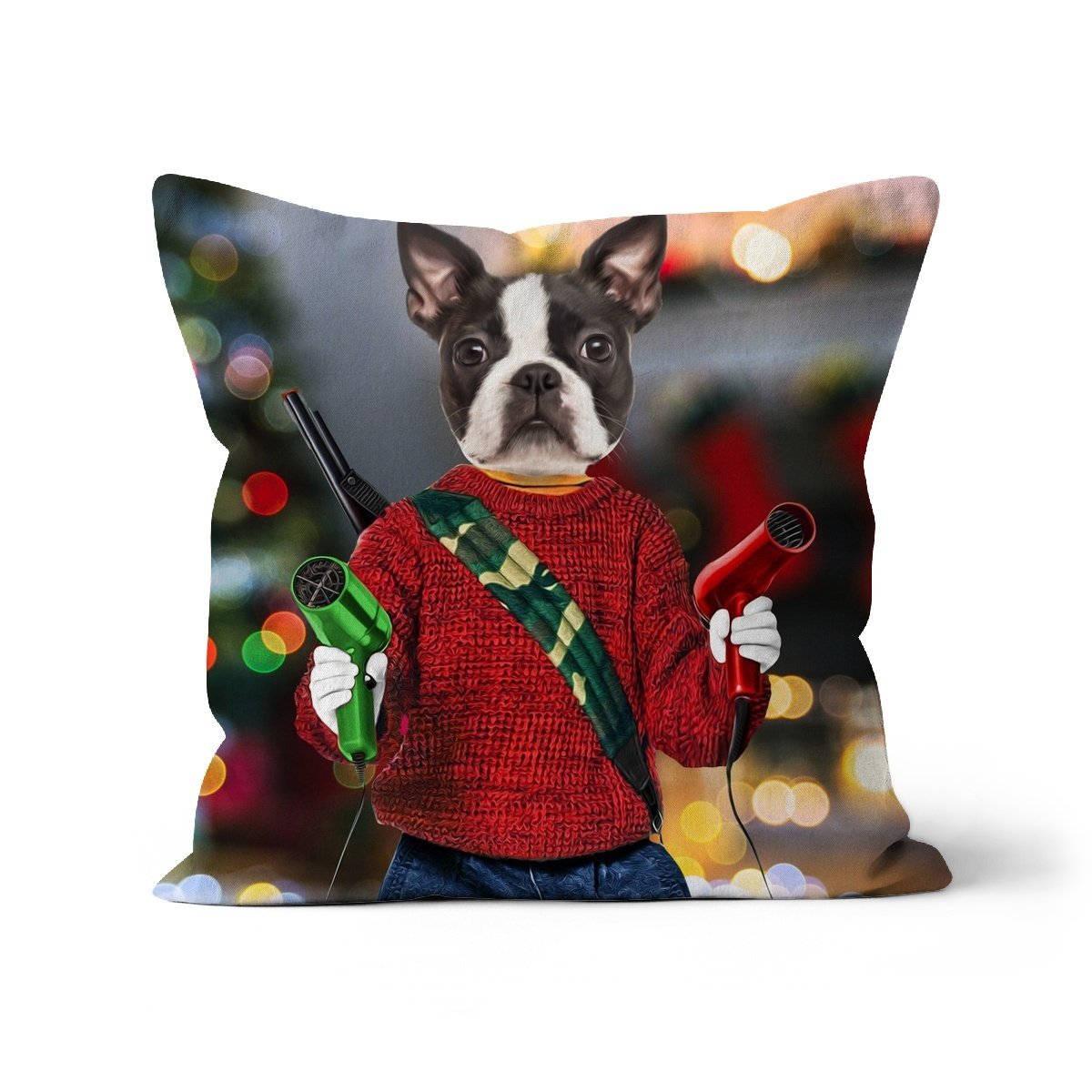 Kevinnn (Home Alone 1 Inspired): Custom Pet Cushion - Paw & Glory - #pet portraits# - #dog portraits# - #pet portraits uk#paw & glory, pet portraits pillow,pet print pillow, photo pet pillow, pet custom pillow, custom cat pillows, dog pillows personalized