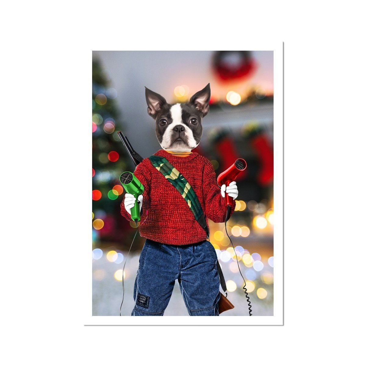 Kevinnn (Home Alone 1 Inspired): Custom Pet Poster - Paw & Glory - #pet portraits# - #dog portraits# - #pet portraits uk#Paw & Glory, paw and glory, animal portrait pictures, dog and owner portraits, best dog paintings, pet photo clothing, custom dog painting, painting of your dog, pet portraits