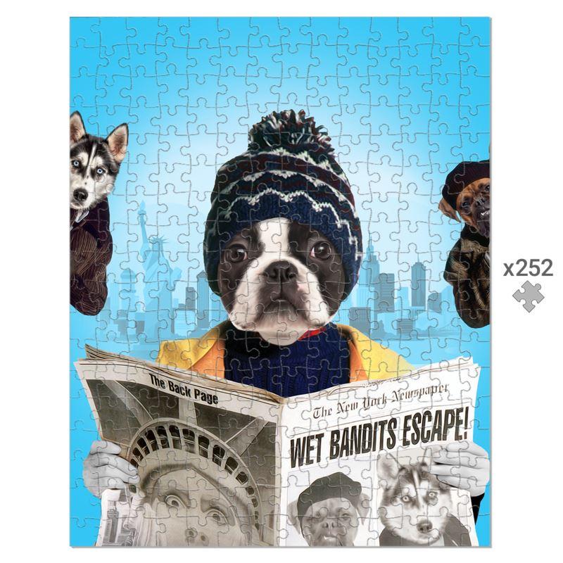 Kevinnn (Home Alone 2 Inspired): Custom Pet Puzzle - Paw & Glory - #pet portraits# - #dog portraits# - #pet portraits uk#paw and glory, custom pet portrait Puzzle,dressed up dog pictures, cute dog paintings, puzzle pet portraits, dogs dressed as humans art, dog and owner picture