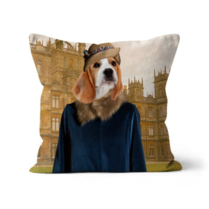 Lady Anne (Downton Abbey Inspired): Custom Pet Cushion - Paw & Glory - #pet portraits# - #dog portraits# - #pet portraits uk#paw & glory, pet portraits pillow,dog pillow custom, photo pet pillow, my pet pillow, personalised cat pillow, dog memory pillow