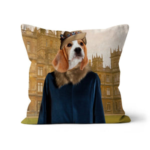 Lady Anne (Downton Abbey Inspired): Custom Pet Cushion - Paw & Glory - #pet portraits# - #dog portraits# - #pet portraits uk#paw and glory, pet portraits cushion,pet face pillows, personalised pet pillows, pillows with dogs picture, custom pet pillows, pet print pillow
