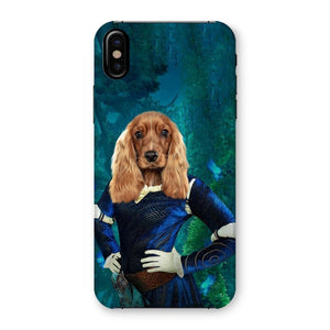 Merida (Brave Inspired): Custom Pet Phone Case - Paw & Glory - #pet portraits# - #dog portraits# - #pet portraits uk#paintings of pets, dog caricatures, pets portrait, pet portraits paintings Pet portraits, Pet portraits uk, Crown and paw