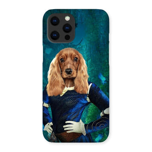 Merida (Brave Inspired): Custom Pet Phone Case - Paw & Glory - #pet portraits# - #dog portraits# - #pet portraits uk#pet portrait from photo, dog paintings for sale, dog canvas prints, pet portraits, puppy paintings, dog paintings from photo, custom pet, Turnerandwalker, Crown and paw