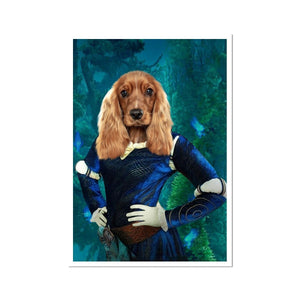 Merida (Brave Inspired): Custom Pet Portrait - Paw & Glory, pawandglory, animal portrait pictures, original pet portraits, minimal dog art, admiral dog portrait, pet portrait admiral, portrait my pet, pet portrait
