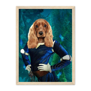 Merida (Brave Inspired): Custom Pet Portrait - Paw & Glory, pawandglory, aristocratic dog portraits, dog portrait images, louvenir pet portrait, dog portrait images, animal portrait pictures, custom dog painting, pet portrait