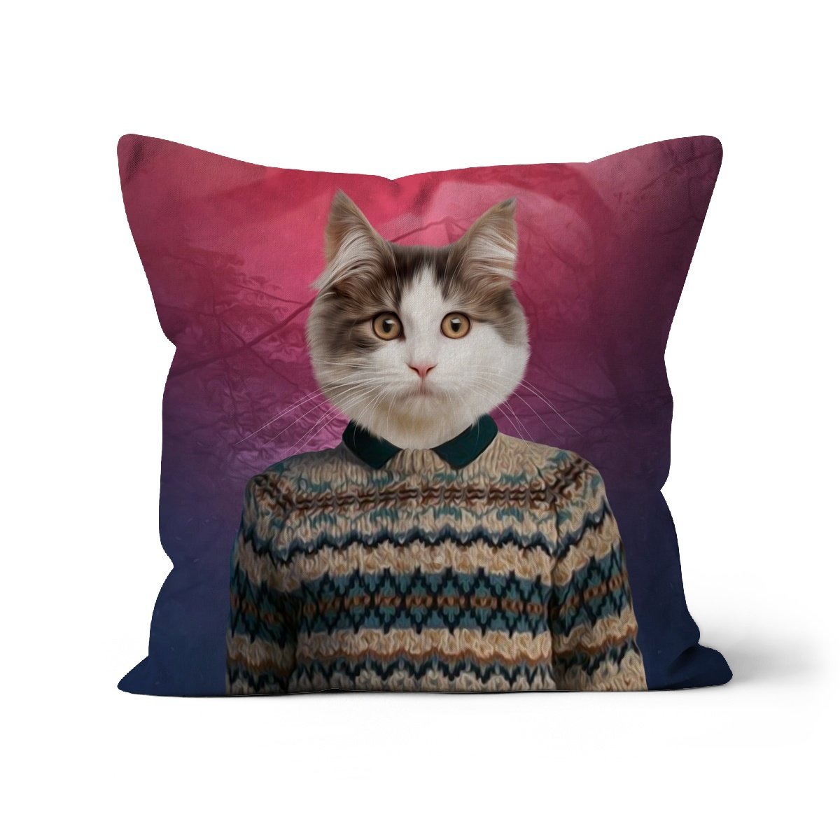 Mike (Stranger Things Inspired): Custom Pet Throw Pillow - Paw & Glory - #pet portraits# - #dog portraits# - #pet portraits uk#pawandglory, pet art pillow,dog pillow custom, dog personalized pillow, custom pillow cover, pet face pillow, my pet pillow