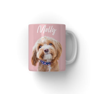 Minimalist: Custom Pet Mug - Paw & Glory - #pet portraits# - #dog portraits# - #pet portraits uk#paw & glory, pet portraits Mug,picture in coffee mug, gift mug with photo, photo in coffee mug, dog coffee mugs personalized, mug dog