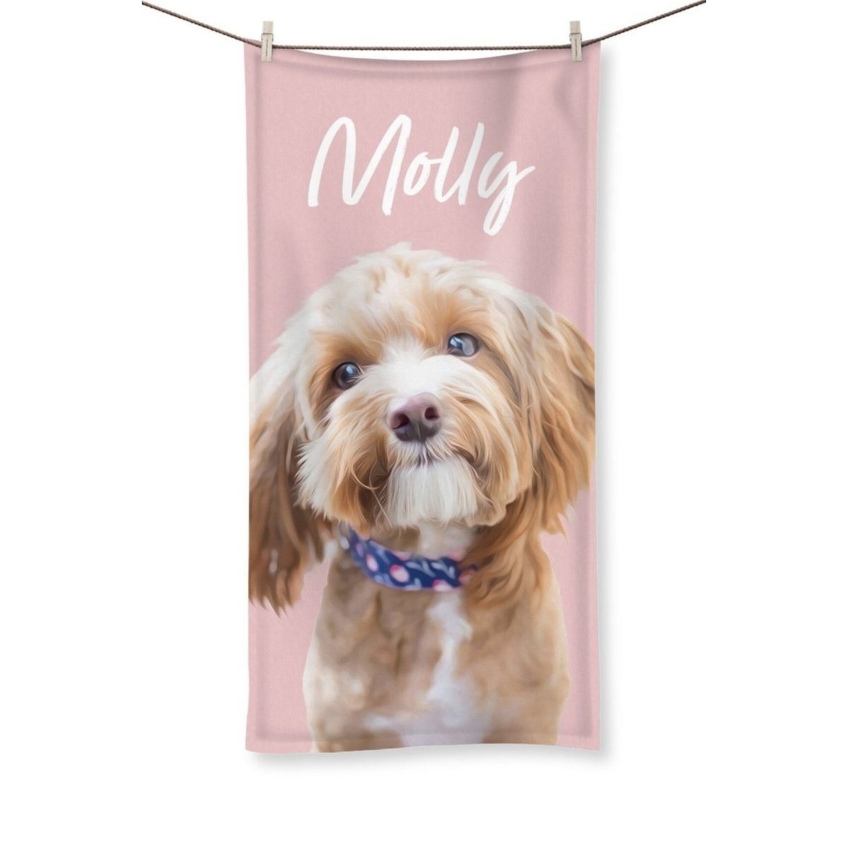 Minimalist: Custom Pet Towel - Paw & Glory - #pet portraits# - #dog portraits# - #pet portraits uk#Paw & Glory, pawandglory, dog portrait images, louvenir pet portrait, painting of your dog, in home pet photography, the general portrait, custom pet painting, pet portrait,pet portraits Towel
