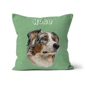 Modern: Custom 1 Pet Throw Pillow - Paw & Glory - #pet portraits# - #dog portraits# - #pet portraits uk#paw & glory, pet portraits pillow,pet custom pillow, pillows of your dog, custom pillow of pet, dog on pillow, dog photo on pillow