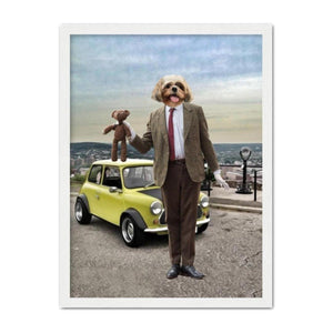 Mr Bean: Custom Pet Portrait - Paw & Glory - #pet portraits# - #dog portraits# - #pet portraits uk#custom pet paintings, custom pet painting, dog canvas art, paintings of pets from photos, custom dog painting, pet portraits