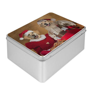Mr & Mrs Claus: Custom Pet Puzzle - Paw & Glory - #pet portraits# - #dog portraits# - #pet portraits uk#pawandglory, pet art Puzzle,pet and owner portraits, dog portraits from photos, dog royal portrait, paintings of your dog, star wars pet