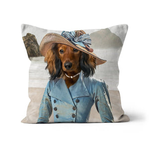 Mrs Warleggan (Poldark Inspired): Custom Pet Cushion - Paw & Glory - #pet portraits# - #dog portraits# - #pet portraits uk#paw & glory, pet portraits pillow,pup pillows, pillows of your dog, pillow personalized, print pet on pillow, pet face pillow