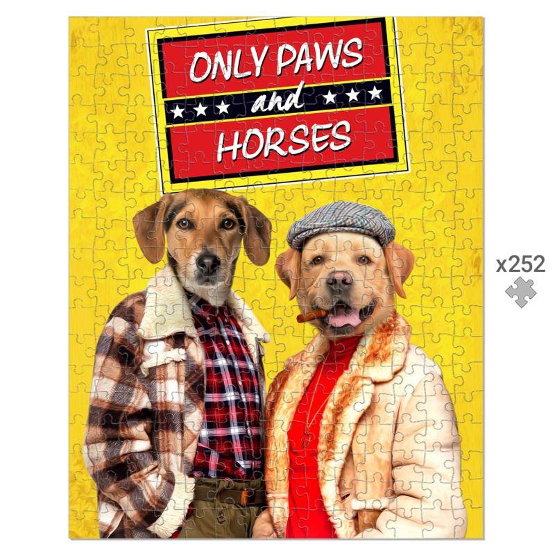 Only Paws and Horses 2: Custom Pet Puzzle - Paw & Glory - #pet portraits# - #dog portraits# - #pet portraits uk#paw and glory, custom pet portrait Puzzle,etsy pet, personalised cat picture, iconicpaw, noble pawtrait, animal portrait drawing