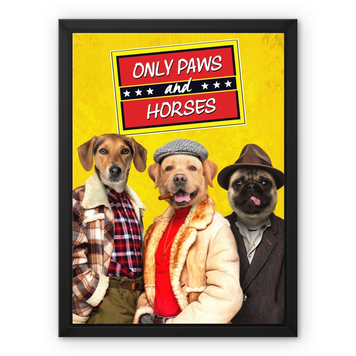 Only Paws and Horses: Custom 3 Pet Canvas - Paw & Glory - #pet portraits# - #dog portraits# - #pet portraits uk#paw & glory, pet portraits canvas,dog canvas bag, dog wall art canvas, dog canvas print, pet photo to canvas, pet canvas portraits