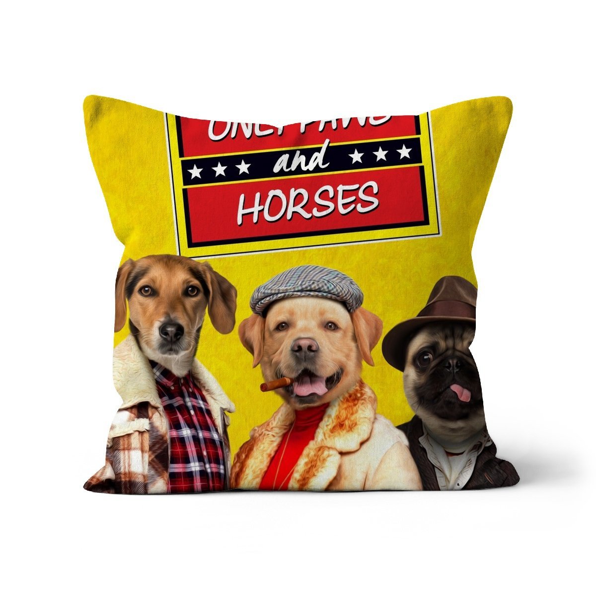 Only Paws and Horses: Custom 3 Pet Cushion - Paw & Glory - #pet portraits# - #dog portraits# - #pet portraits uk#paw and glory, pet portraits cushion,pillows of your dog, dog on pillow, photo pet pillow, custom pillow of pet, dog personalized pillow