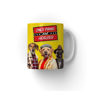 Only Paws and Horses: Custom 3 Pet Mug - Paw & Glory - #pet portraits# - #dog portraits# - #pet portraits uk#paw & glory, custom pet portrait Mug,personalized coffee mugs with pets, mug create, dog and owner mugs, personalizable mugs, photo with mug