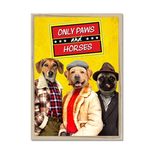 Only Paws and Horses: Custom Framed 3 Pet Portrait - Paw & Glory - #pet portraits# - #dog portraits# - #pet portraits uk#, popyourpet, print your pet, pet portraits from photos, dogs portraits, pet portraits