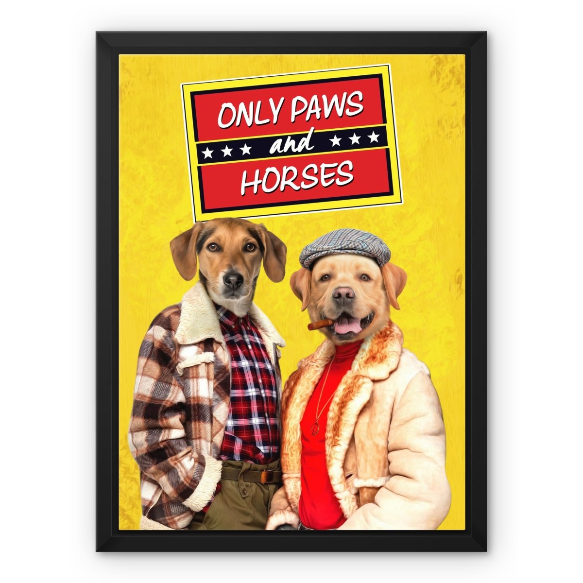 Only Paws & Horses: Custom 2 Pet Canvas - Paw & Glory - #pet portraits# - #dog portraits# - #pet portraits uk#paw & glory, custom pet portrait canvas,pet art canvas, dog art canvas, custom pet canvas, pet photo canvas, pet on canvas