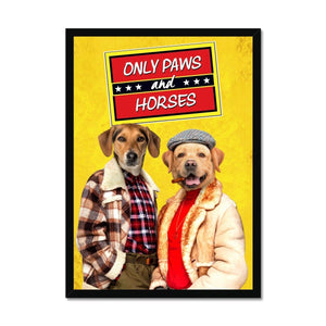 Only Paws & Horses: Custom Framed 2 Pet Portrait - Paw & Glory, paw and glory, pet portraits black and white, painting pets, cat portrait painting, drawing pictures of pets, admiral pet portrait, paintings of pets from photos, pet portraits