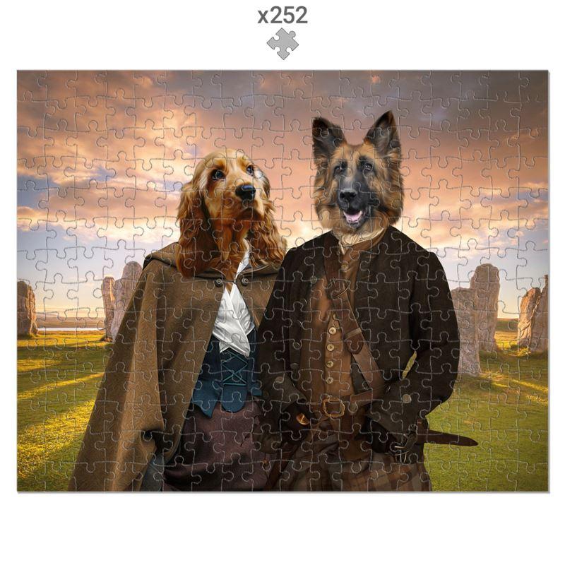Outlander: Custom Pet Puzzle - Paw & Glory - #pet portraits# - #dog portraits# - #pet portraits uk#paw & glory, pet portraits Puzzle,pet caricatures, personalised dog puzzle, funny pet photo, paw art, funny animal portraits