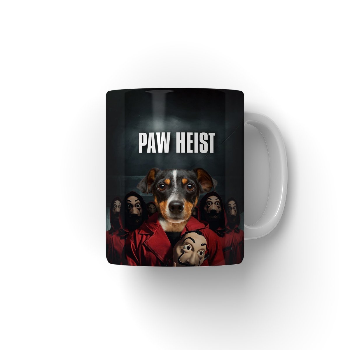 Paw Heist: Custom Pet Mug - Paw & Glory - #pet portraits# - #dog portraits# - #pet portraits uk#paw and glory, custom pet portrait Mug,printing picture on mug, pet mug personalized, dog face mugs, funny dog mugs, pup mug