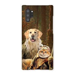 Pawbecca & Ewok (Star Wars Inspired): Custom Pet Phone Case - Paw & Glory - #pet portraits# - #dog portraits# - #pet portraits uk#portrait pets, painting of pet, paw print medals, pet picture frames, dog and cat portraits, pet portrait art, crown and paw, west and willow, westandwillow