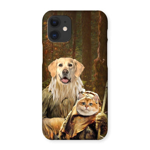 Pawbecca & Ewok (Star Wars Inspired): Custom Pet Phone Case - Paw & Glory - #pet portraits# - #dog portraits# - #pet portraits uk#