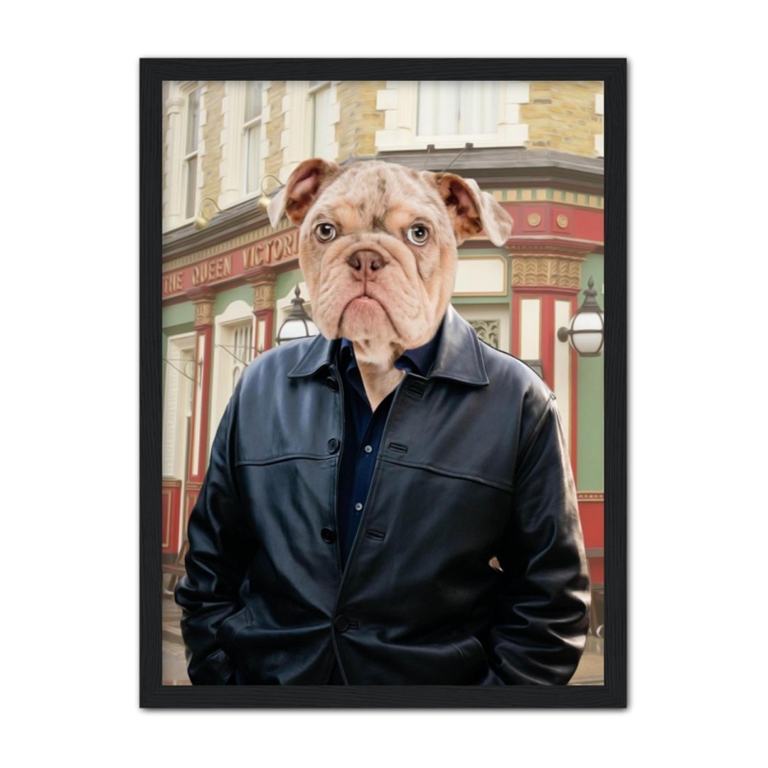 Phil Mitchell (Eastenders Inspired): Custom Pet Portrait - Paw & Glory, paw and glory, animal portrait pictures, best dog paintings, drawing dog portraits, painting of your dog, pet portraits usa, custom pet paintings, pet portraits