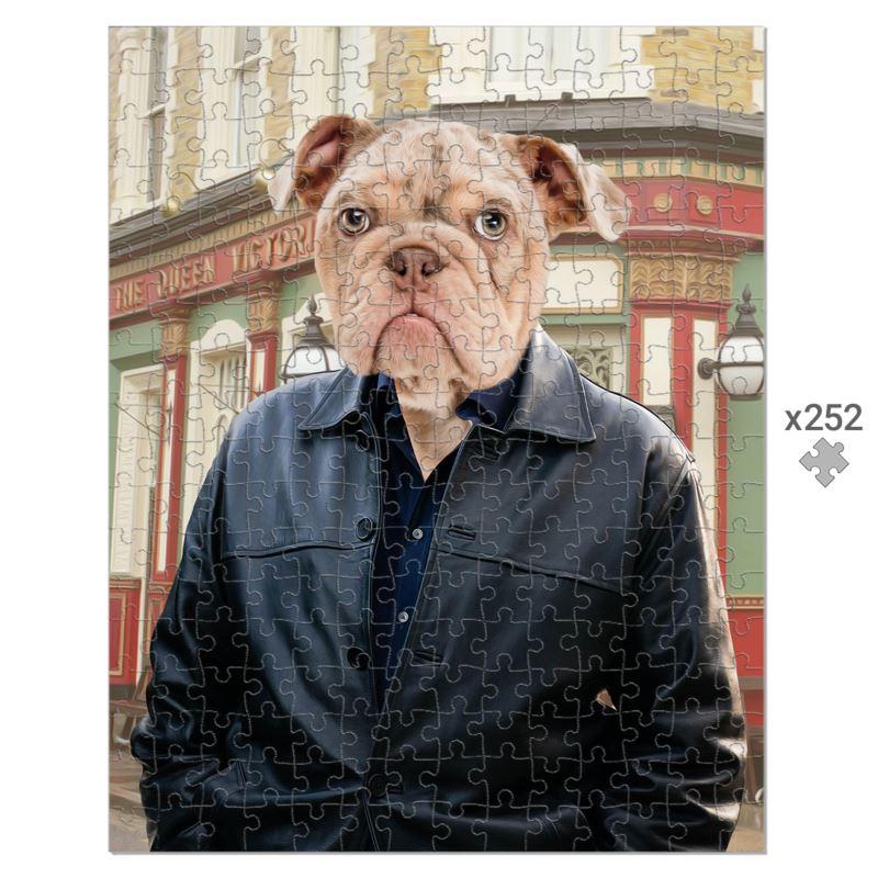 Phil Mitchell (Eastenders Inspired): Custom Pet Puzzle - Paw & Glory - #pet portraits# - #dog portraits# - #pet portraits uk#pawandglory, pet art Puzzle,custom pet puzzle uk, dog portrait in costume, pet puzzle uk, pet portrait funny, pet puzzle print