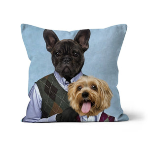 Print Your Digital 2 Pet Portrait On A Cushion - Paw & Glory - #pet portraits# - #dog portraits# - #pet portraits uk#paw & glory, pet portraits pillow,custom pillow of your pet, print pet on pillow, personalised cat pillow, dog shaped pillows, custom pillow of pet