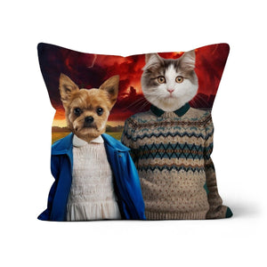 Print Your Digital 2 Pet Portrait On A Cushion - Paw & Glory - #pet portraits# - #dog portraits# - #pet portraits uk#paw and glory, custom pet portrait cushion,dog memory pillow, pillow with pet picture, dog on pillow, dog memory pillow, pet pillow