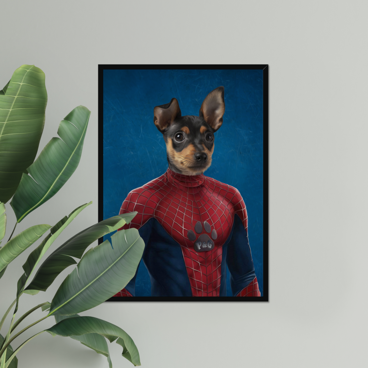 Spiderpet: Custom Pet Portrait - Paw & Glory, pawandglory, pictures for pets, louvenir pet portrait, pet portraits, funny dog paintings, personalized pet and owner canvas, dog and couple portrait, pet portrait