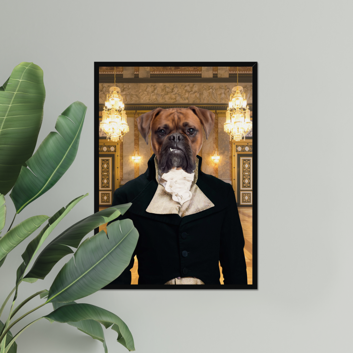 The Royal Bachelor: Custom Pet Portrait - Paw & Glory, pawandglory, best dog paintings, digital pet paintings, pet portrait admiral, professional pet photos, custom pet paintings, the general portrait, pet portraits