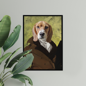 Paw & Glory, paw and glory, personalized pet and owner canvas, dog and couple portrait, painting of your dog, admiral pet portrait, minimal dog art, hogwarts dog houses, pet portrait