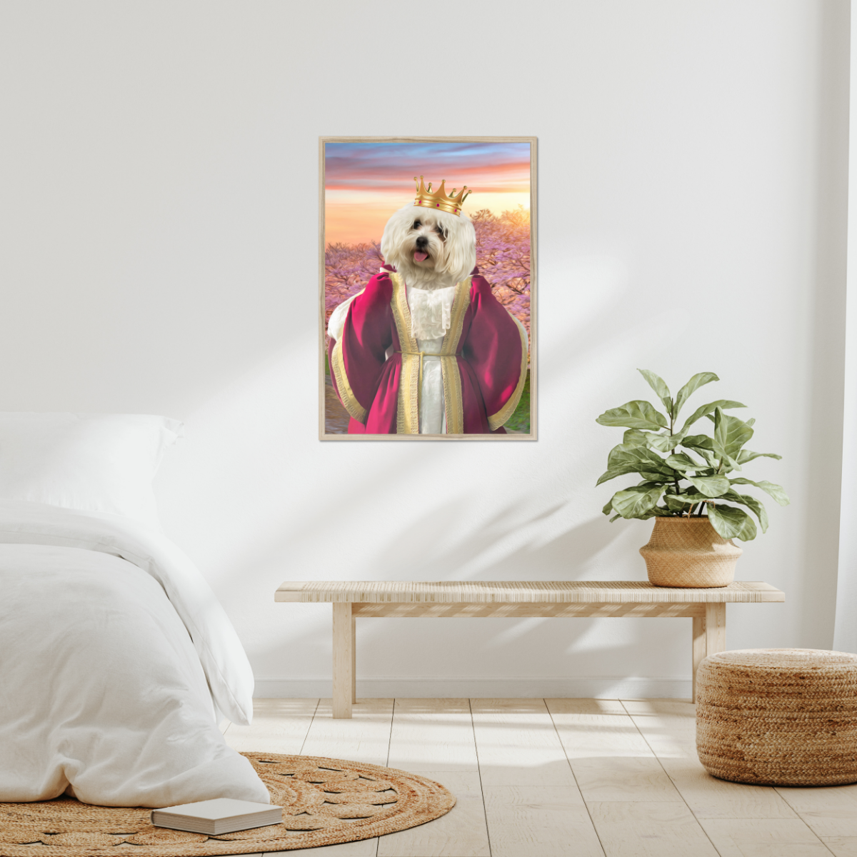 Queen Anne: Custom Pet Portrait - Paw & Glory, paw and glory, nasa dog portrait, the admiral dog portrait, funny dog paintings, funny dog paintings, admiral pet portrait, pet portraits usa, pet portraits