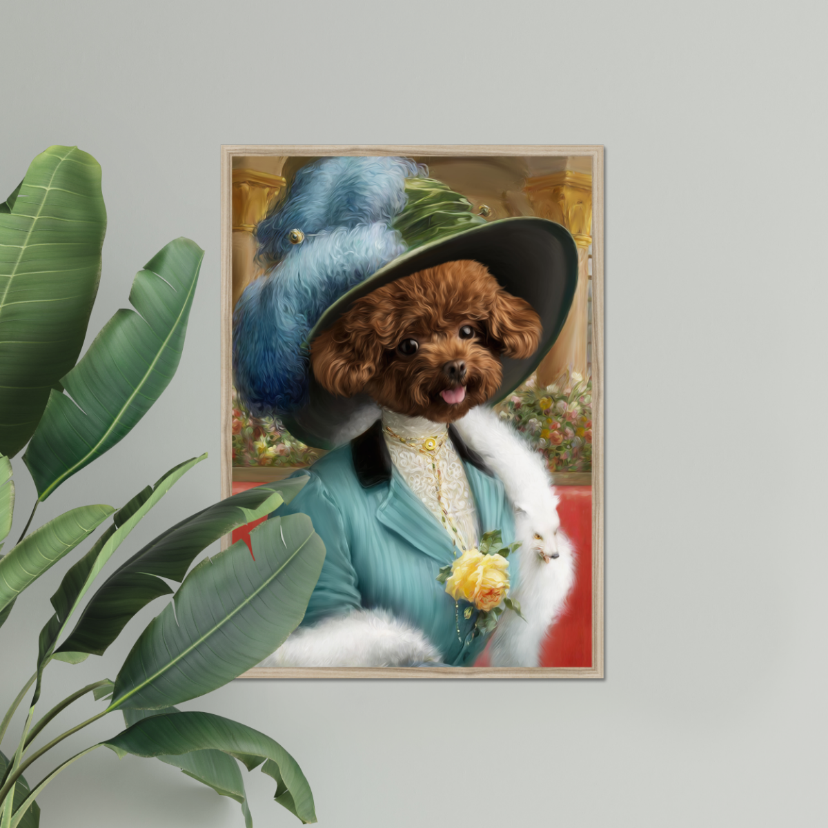 The Bluebell: Custom Pet Portrait - Paw & Glory, paw and glory, funny dog paintings, funny dog paintings, nasa dog portrait, dog canvas art, dog portraits colorful, pet portraits