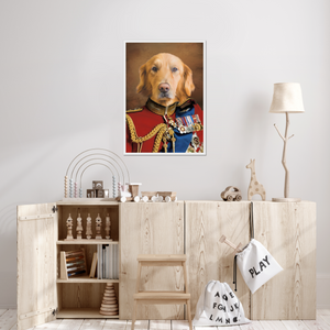 Paw & Glory, paw and glory, pet portrait admiral, personalized pet and owner canvas, admiral dog portrait, pictures for pets, pet photo clothing, the admiral dog portrait, pet portraits