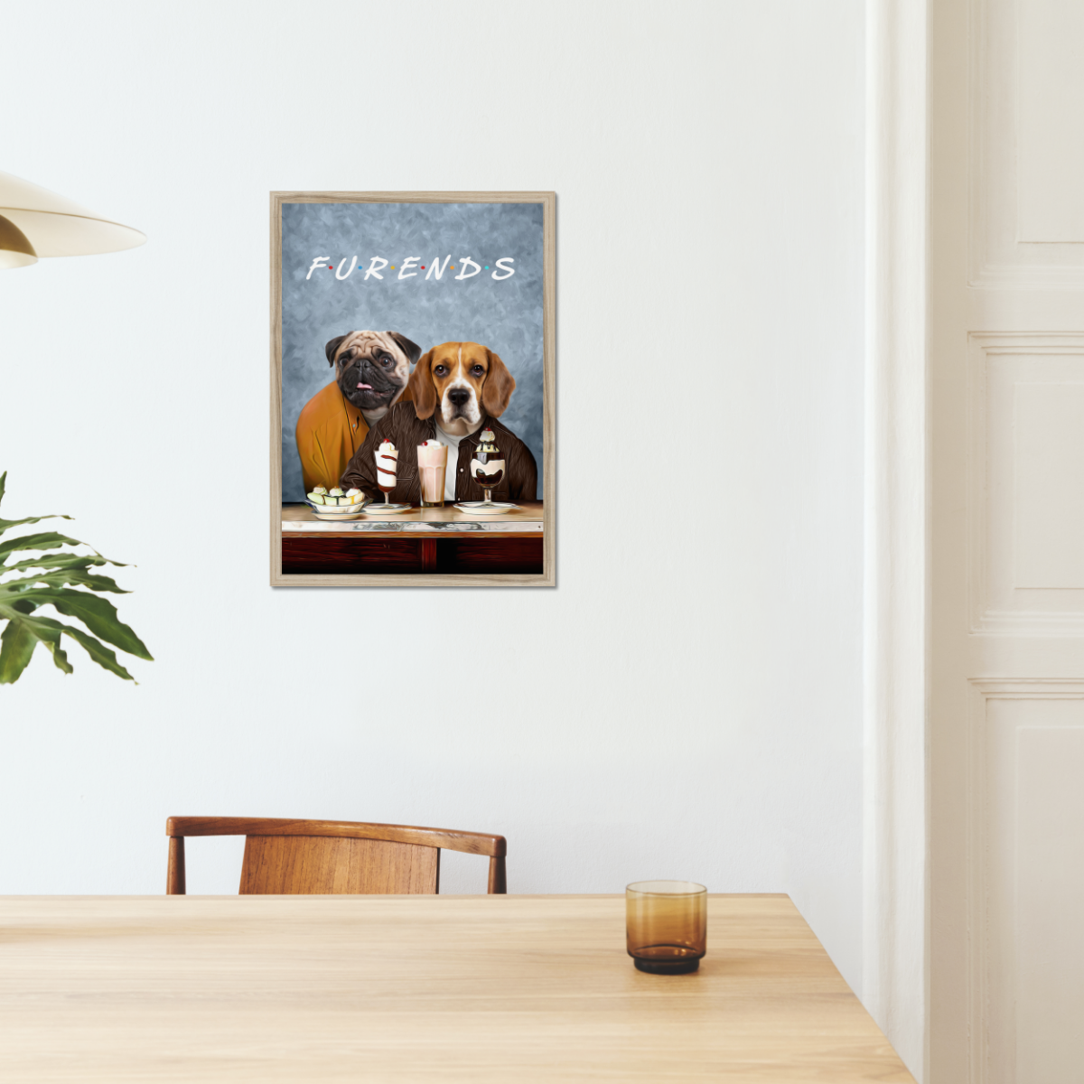 Two Furends: Custom Pet Portrait - Paw & Glory - #pet portraits# - #dog portraits# - #pet portraits uk#Paw & Glory, paw and glory, paintings of pets from photos, dog portrait painting, my pet painting, pet portrait singapore, pet portrait admiral, nasa dog portrait, pet portrait