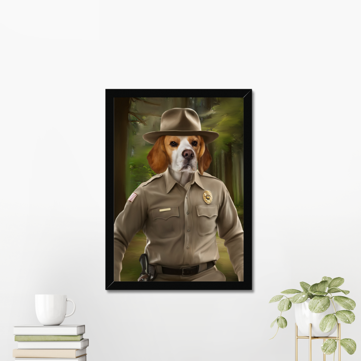 Hopper (Stranger Things Inspired): Custom Pet Portrait - Paw & Glory, paw and glory, hogwarts dog houses, draw your pet portrait, pictures for pets, paintings of pets from photos, custom pet portraits south africa, pet portraits black and white, pet portraits